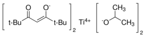 Titanium(IV) diisopropoxidebis(2,2,6,6-tetramethyl-3,5-heptanedionate) Chemical Structure